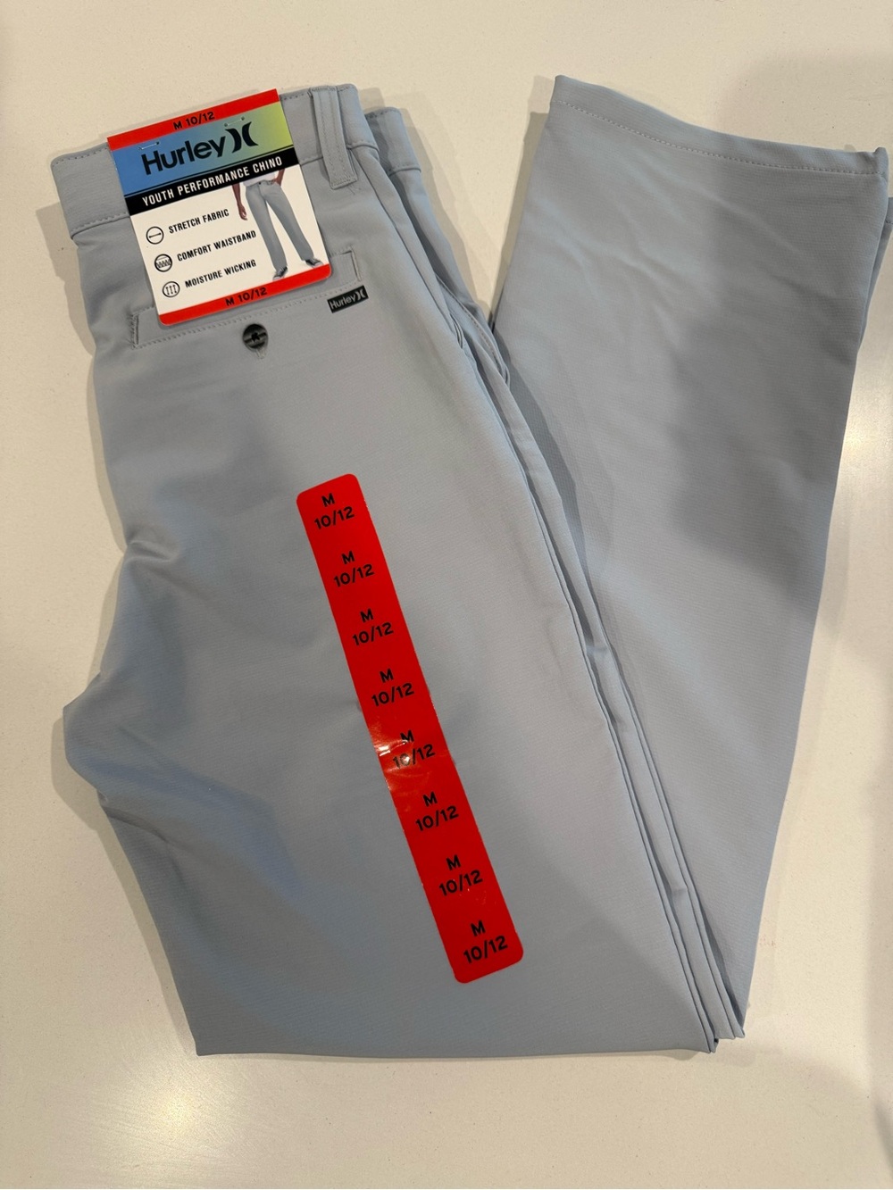 Hurley Boy’s Gray Performance Chino Pants